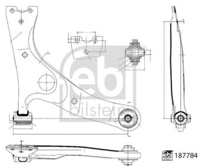 Автозапчасть FEBI BILSTEIN 187784