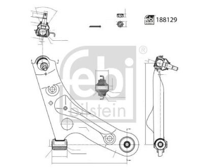 Автозапчасть FEBI BILSTEIN 188129