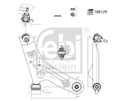 Автозапчасть FEBI BILSTEIN 188129