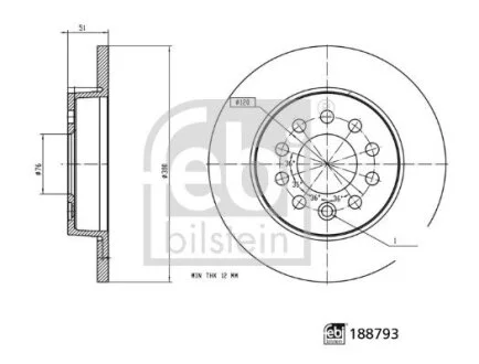 Автозапчасть FEBI BILSTEIN 188793