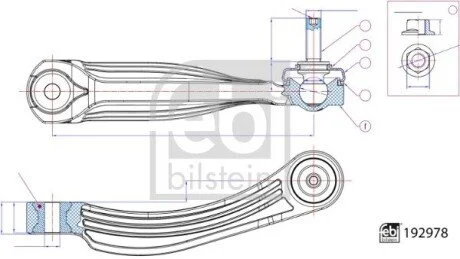 Тяга стабілізатора VW-Audi FEBI BILSTEIN 192978