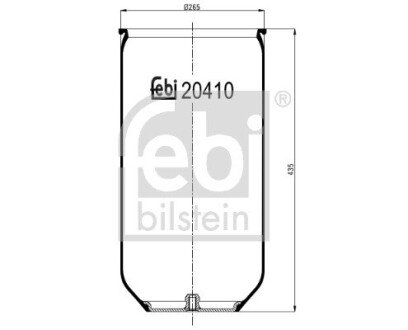 Пневмоподушка підвіски MAN FEBI BILSTEIN 20410