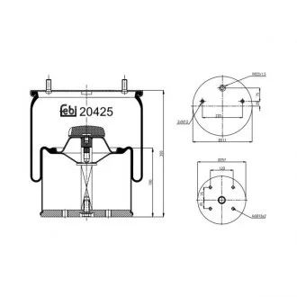 Пневмоподушка FEBI BILSTEIN 20425
