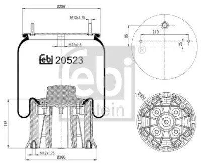 Пневмоподушка FEBI BILSTEIN 20523
