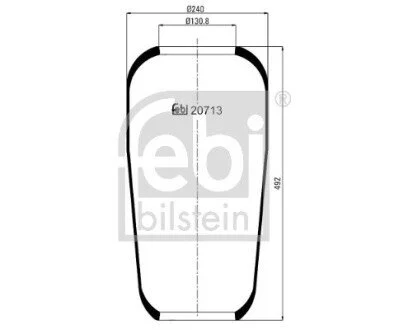 Пневмоподушка FEBI BILSTEIN 20713