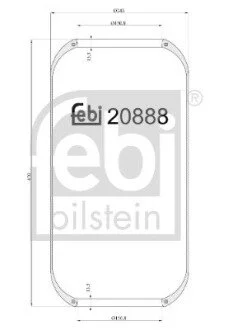 Пневмоподушка подвески без поршня FEBI BILSTEIN 20888