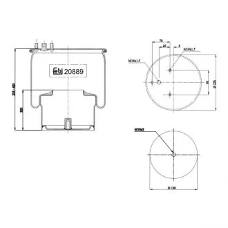 Пневмоподушка FEBI BILSTEIN 20889