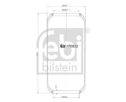 Пневмоподушка FEBI BILSTEIN 20921