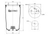 Пневмоподушка подвески без поршня 20940