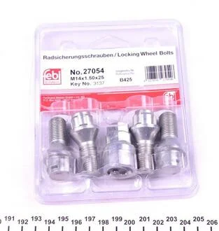 Колісний болт блокований (К-Т) FEBI BILSTEIN 27054