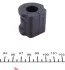Втулка стабілізатора SEAT/SKODA/VW Ibiza/Fabia/Polo "F "D=17mm "99>> (*_) FEBI BILSTEIN 27640 (фото 3)