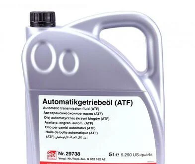 Масло трансмисионное ATF 5л.(G052162A2) FEBI BILSTEIN 29738