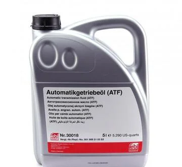 Масло трансмисионное для АКПП 5л. FEBI BILSTEIN 30018
