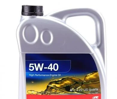 Моторное масло Febi Engine Oil 5W-40 синтетическое 4 л FEBI BILSTEIN 32937