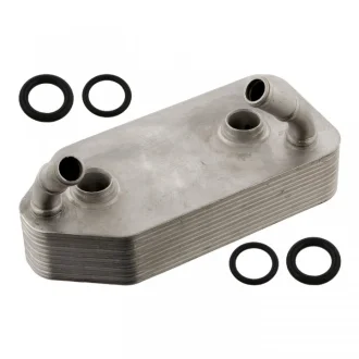 Масляний радіатор AUDI A3 SEAT CORDOBA, CORDOBA VARIO, CORDOBA VARIO/KOMBI, IBIZA II, LEON, TOLEDO II SKODA OCTAVIA I, OCTAVIA I/KOMBI VW BORA, BORA I, CALIFORNIA T4 CAMPER 1.0-3.2 08.88-12.13 FEBI BILSTEIN 33837