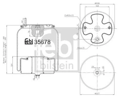 Сильфон пневматичної підвіски FEBI BILSTEIN 35678