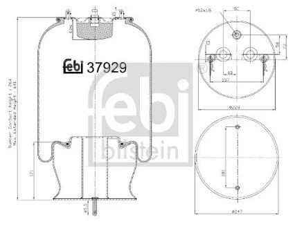 Кожух пневматической рессоры FEBI BILSTEIN 37929