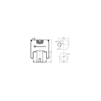 Пневмоподушка FEBI BILSTEIN 38419