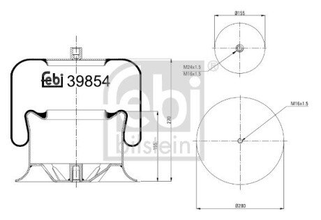 MIECH ZAW PNEUM FEBI TRUCK MERCEDES FEBI BILSTEIN 39854