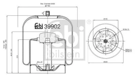 MIECH ZAW PNEUM FEBI TRUCK MERCEDES FEBI BILSTEIN 39902