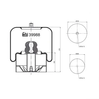 Пневмоподушка FEBI BILSTEIN 39988