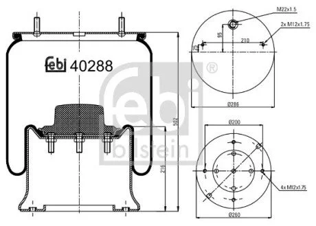 MIECH ZAW PNEUM FEBI TRUCK SAF KPL FEBI BILSTEIN 40288