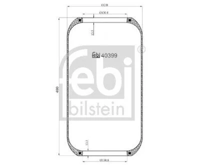 Сильфон пневматичної підвіски FEBI BILSTEIN 40399 (фото 1)