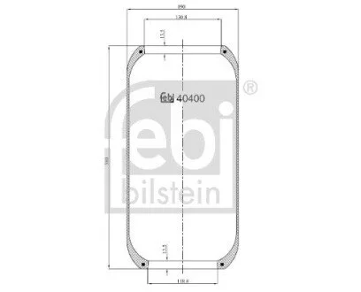 Сильфон пневматичної підвіски FEBI BILSTEIN 40400