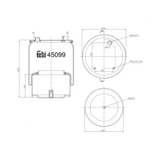 Пневмоподушка FEBI BILSTEIN 45099