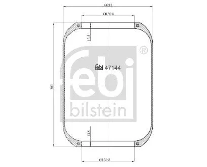 Пневмоподушка FEBI BILSTEIN 47144
