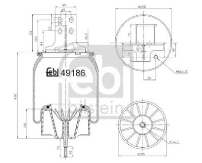 Пневмоподушка FEBI BILSTEIN 49186