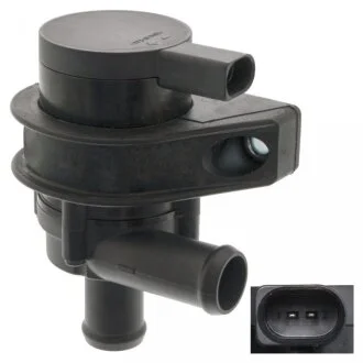 Додатковий водяний насос (електричний) AUDI A3, Q3, TT, SEAT ALHAMBRA, ALTEA, ALTEA XL, LEON, TOLEDO III, SKODA OCTAVIA II, SUPERB II, YETI, VW BEETLE, CC B7, EOS, GOLF V 1.8/2.0 09.04-10.18 FEBI BILSTEIN 49834