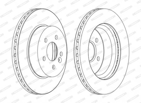 Тормозной диск FERODO DDF1036C (фото 1)