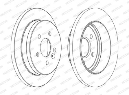 Тормозной диск FERODO DDF1037C