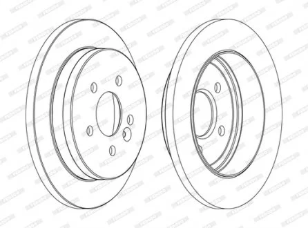 Тормозной диск FERODO DDF1037C