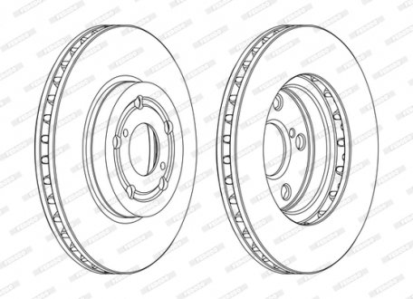 Тормозной диск FERODO DDF1064C