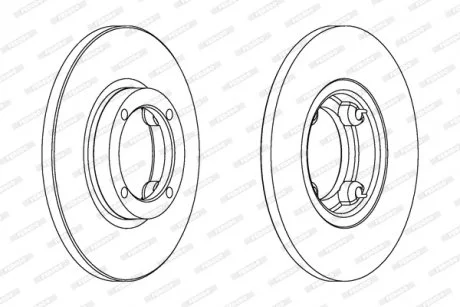Тормозной диск FERODO DDF1076C