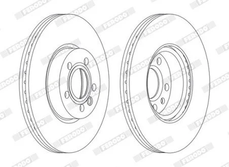 Тормозной диск FERODO DDF1160C