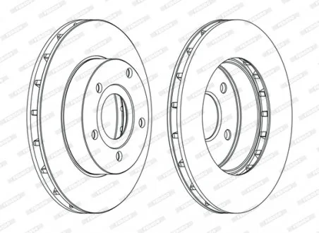 Тормозной диск FERODO DDF1169C