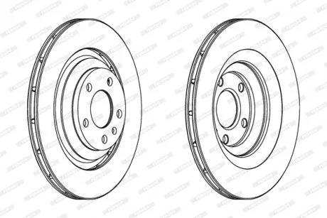 Тормозной диск FERODO DDF1240C