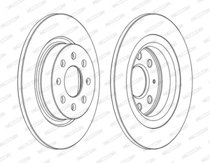 Тормозной диск FERODO DDF1299C