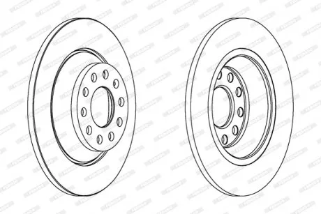 Тормозной диск FERODO DDF1307C