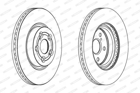 Тормозной диск FERODO DDF1315C