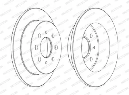 Тормозной диск FERODO DDF1358C