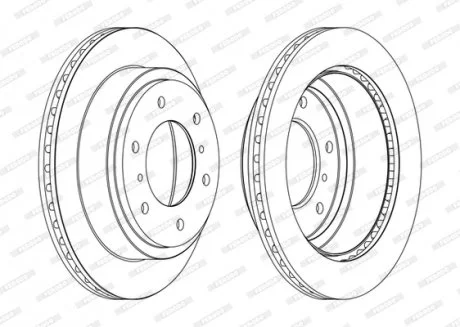 Тормозной диск FERODO DDF1385C