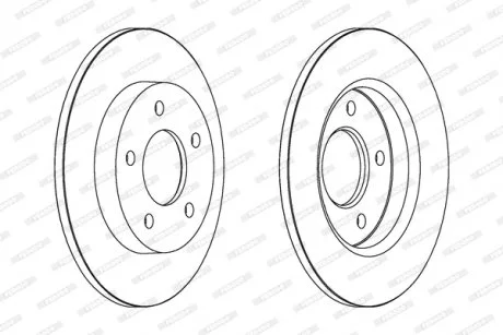 Тормозной диск FERODO DDF1420C