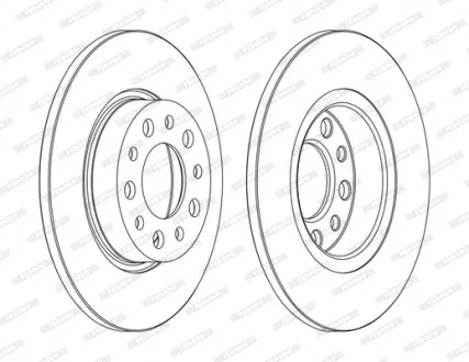 Тормозной диск FERODO DDF1450C