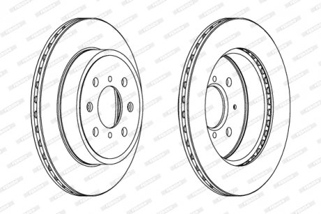 Тормозной диск FERODO DDF1509C