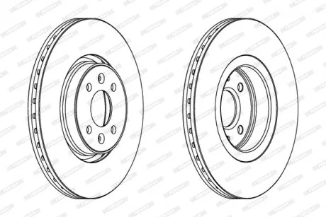 Тормозной диск FERODO DDF1513C