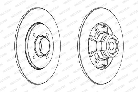 Гальмівний диск FERODO DDF1517-1 (фото 1)